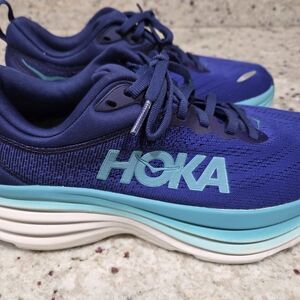Women's Size 7.5 Hoka Bondi 8 Bellweather Blue/Evening Sky